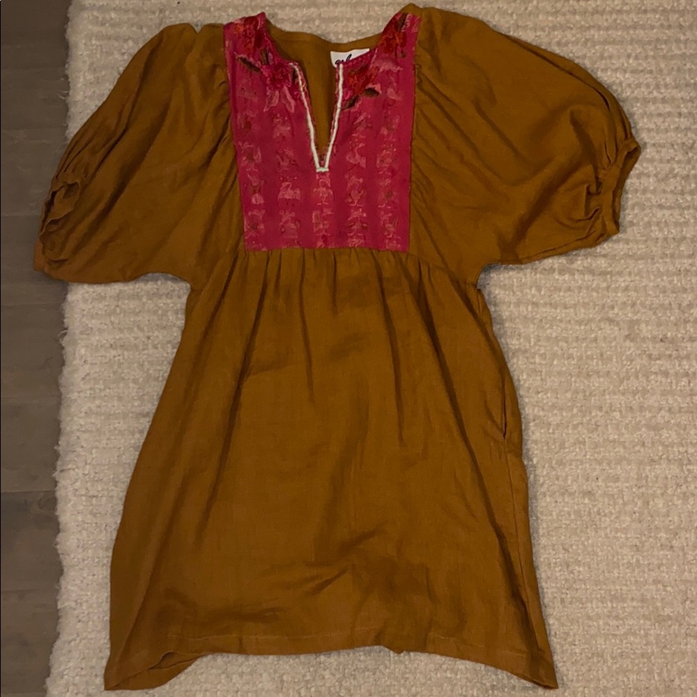 Elegant Arloom Brown and Pink Women's Dress size S